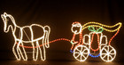 173CM Wide Santa Riding Carriage Christmas Motif Rope Lights