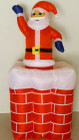 153CM Inflatable Air Blown Santa in Chimney Up and Down for Christmas