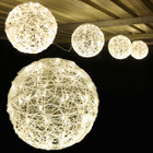 3.3M 30CM 4 Balls LED Warm White Christmas Lights with 8 Functions