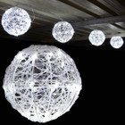 3.2M 20CM 4 Balls LED White Christmas Lights with 8 Functions
