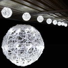 7.2M 20CM 8 Balls LED White Christmas Lights with 8 Functions