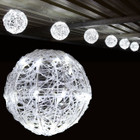 5.2M 20CM 6 Balls LED White Christmas Lights with 8 Functions