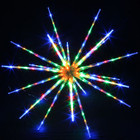 102CM 160 Multi Colour LED Hanging Blast Ice Star Ball Christmas Light Decoration