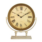 French Country Shabby Chic Antique Console Clock