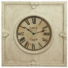 74CM French Country Resin Wood Clock in Cream