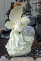 Outdoor Garden Decor Solar Landscape Angel Light Amber LED