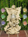 Angel With Wings And Color Changing Ball Solar Light
