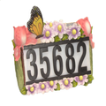 Solar Address House Number Light with Butterflies and Flowers 3  LEDs