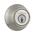 Kwikset Satin Nickel Single Cylinder Deadbolt