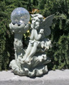 Outdoor Garden Decor Fairy Crackle Glass Ball Solar Light LED