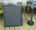 1.4W Solar Panel Power Submersible Fountain Pond Water Pump Battery LED
