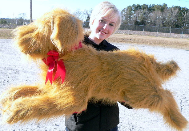 giant stuffed puppy