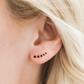 delicate black earrings