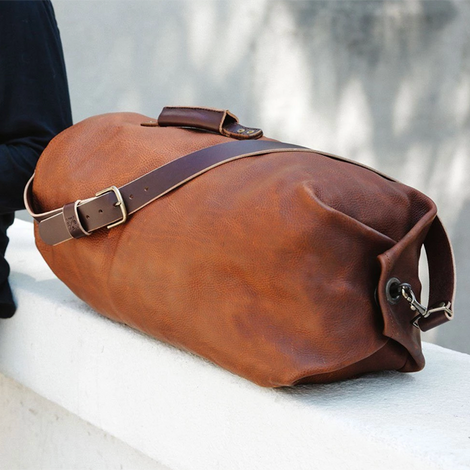 Leather Travel Duffle