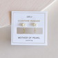 Mother of Pearl Gold Hoops 