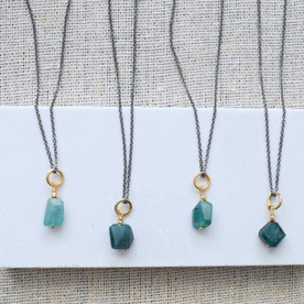 Green Gemstone Necklace 