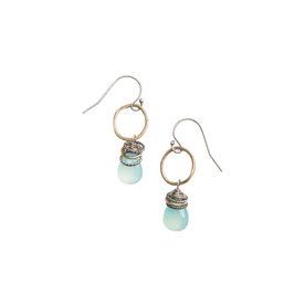 light blue crystal earrings 