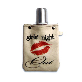 Girls' Night Out Canvas Flask