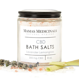 CBD Lavender Lemongrass Bath Salts - 8 oz