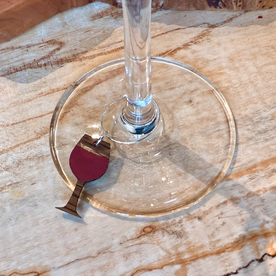 Painted Wine Glass Charms - 4-Pack