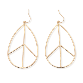 Lilah Peace Earring - Gold