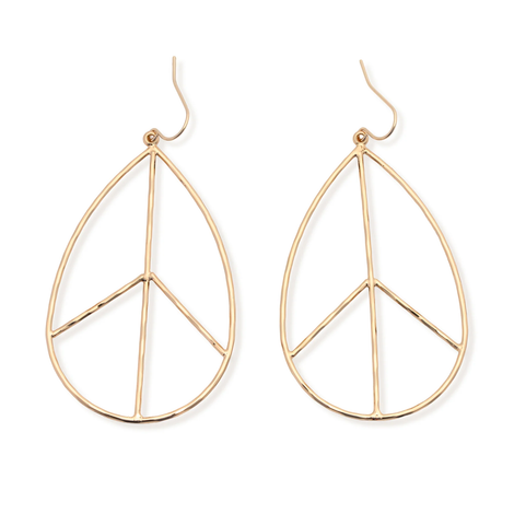 Lilah Peace Earring - Gold