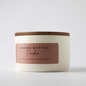 Brown Butter Pumpkin Soy Wax Candle - Statement Jar