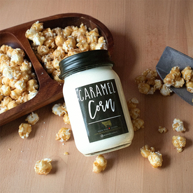 Caramel Corn Mason Jar Soy Candle