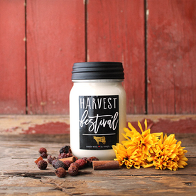 Harvest Festival Mason Jar Soy Candle
