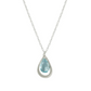 Drop Blue Topaz Necklace