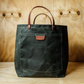 Waxed Canvas Coal Tote - Forest Green