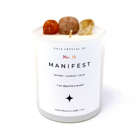 Manifest Crystal Candle