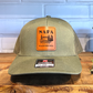 Napa Leather Patch Trucker Hat - Loden Green