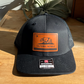 California Leather Patch Trucker Hat - Black