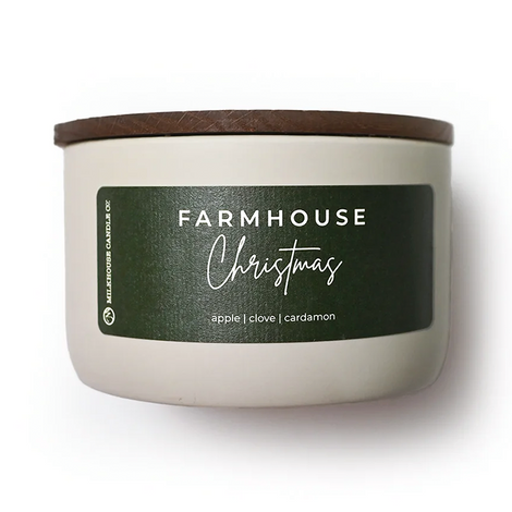 Farmhouse Christmas Soy Wax Candle - Statement Jar