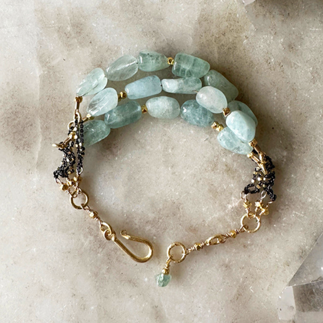 Imani Aquamarine Bracelet