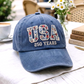 USA 250 Years Floral Embroidered Cap