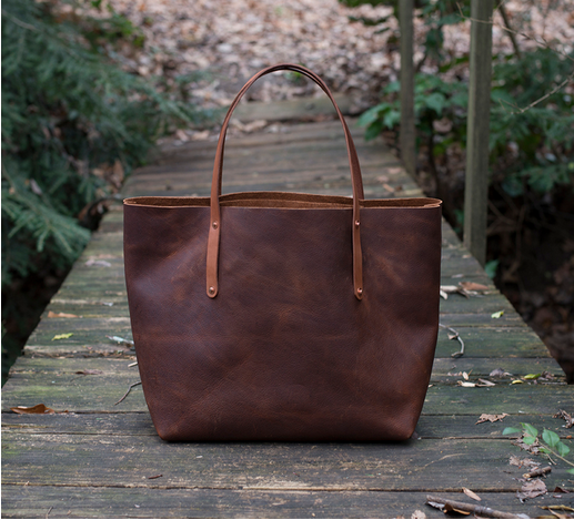 Avery Leather Tote Bag