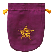 Eastgate Resource Purple Satin Celtic Pentagram Tarot Bag