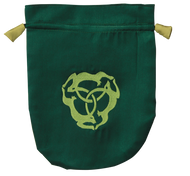 Eastgate Resource Green Satin Triple Hare Tarot Bag