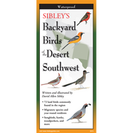 Earth Sky + Water FoldingGuide - Sibley's Backyard Birds of the Desert Southwest - 10 Panel Foldable Laminated Nature Identification Guide
