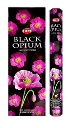 Hem Black Opium Incense Sticks - 120 Stick Bulk Box (6 Inner Tubes of 20)