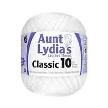 Aunt Lydia's Crochet Thread Size 10 White