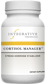 CORTISOL MANAGER

Cortisol Manager is formulated with stress-reducing ingredients and botanicals to promote relaxation, help alleviate fatigue, and support healthy cortisol levels.* By balancing cortisol levels, Cortisol Manager can help reduce stress, which supports a restful nights sleep without diminishing daytime alertness.*