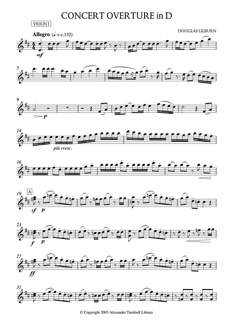 Concert Overture in D (SCORE & PARTS, digital download)