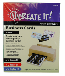 U Create It Print and Design Business Cards Makes 80 Do It Yourself