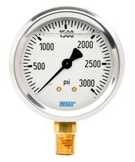 WIKA Type 213.53 Utility Pressure Gauge 0-3000 PSI 9767150