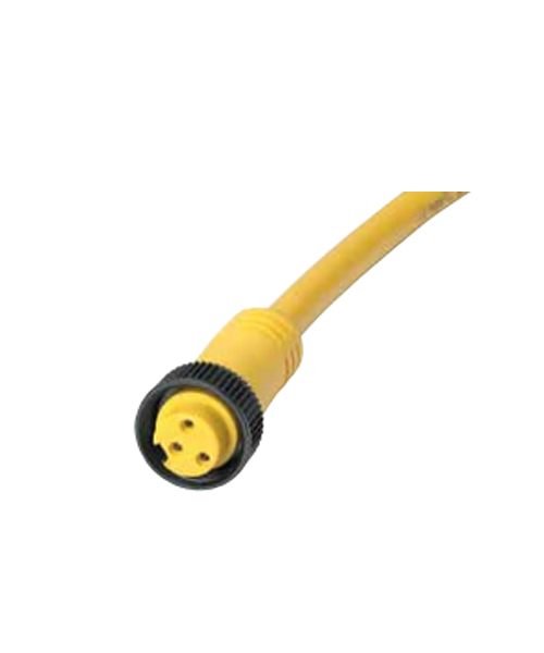 Cordset; 1-16 Mini; Female Straight; 8 Wire; 4.5 Meter Cable; PVC; Yellow Cordset; 1-16 Mini; Female Straight; 8 Wire; 4.5 Meter Cable; PVC; Yellow