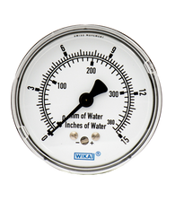 WIKA Type 611.10 Low Pressure Gauge 0-15IWP 9851860