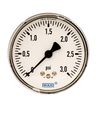 WIKA Type 611.10 Low Pressure Gauge 0-3 PSI 9851836